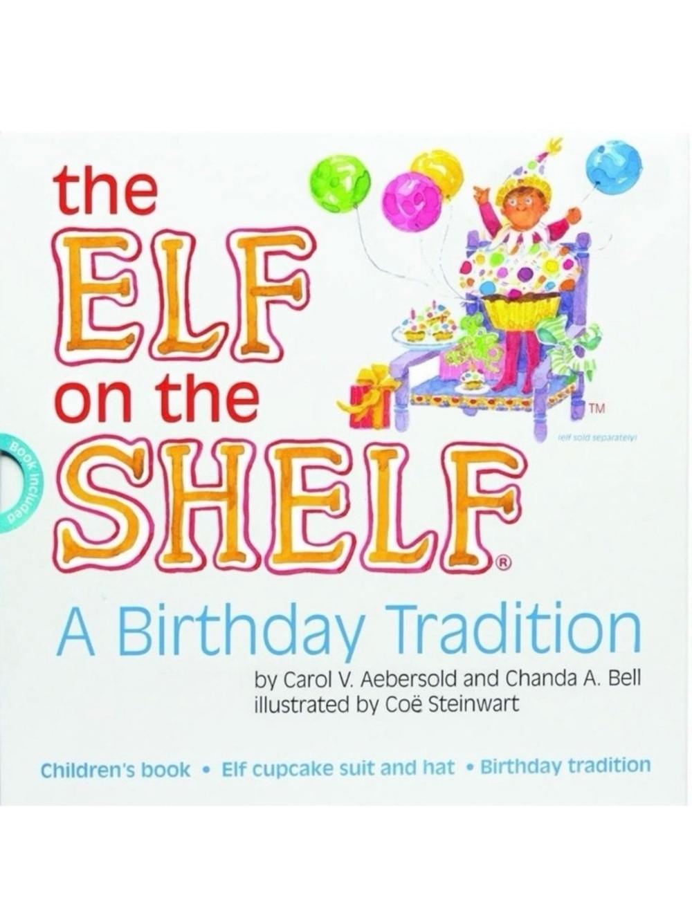 Elf on the Shelf Birthday Tradition Book & Outfit Set Cupcake Hat Kid Gift 2013